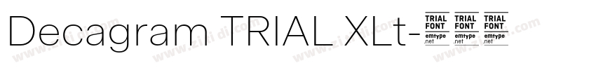 Decagram TRIAL XLt字体转换
